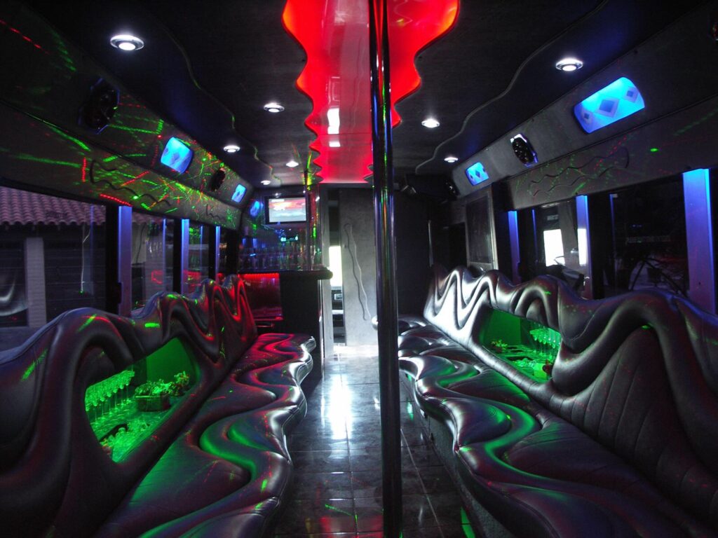 party bus with dance pole