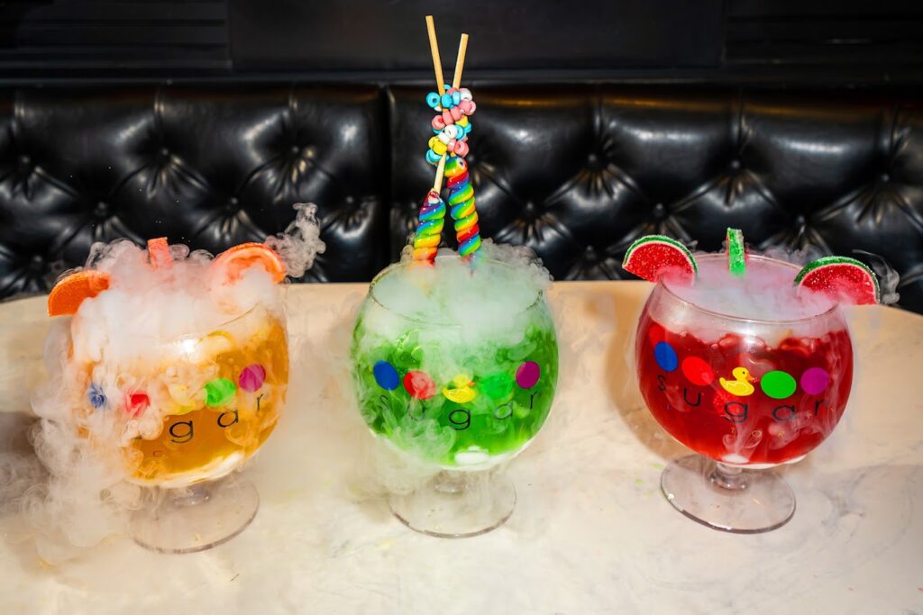 Stop at Sugar Factory for a birthday party bus celebration