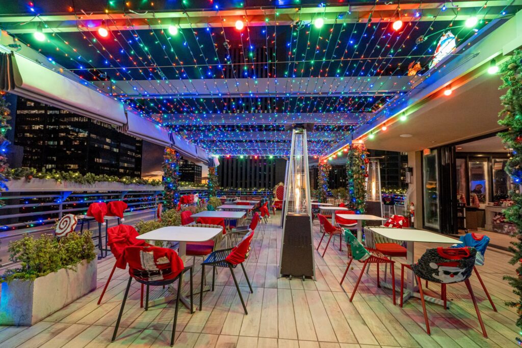 Rooftop holiday themed bar: Miracle Bar at Floor 13