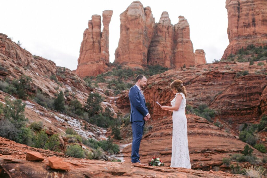 Elopement among the red rocks of Sedona
