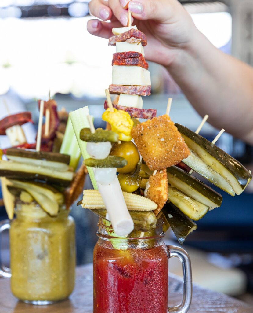 Build your own bloody mary at Hash Kitchen