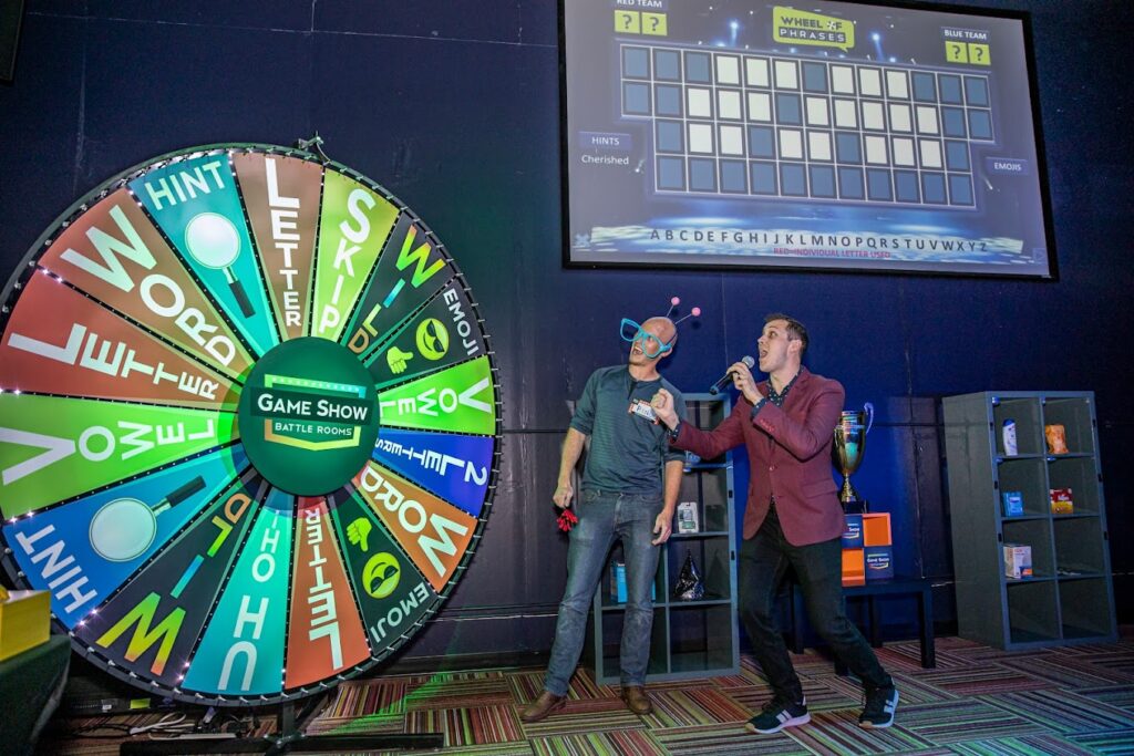 Game show battle rooms is a great adult birthday party idea Chandler