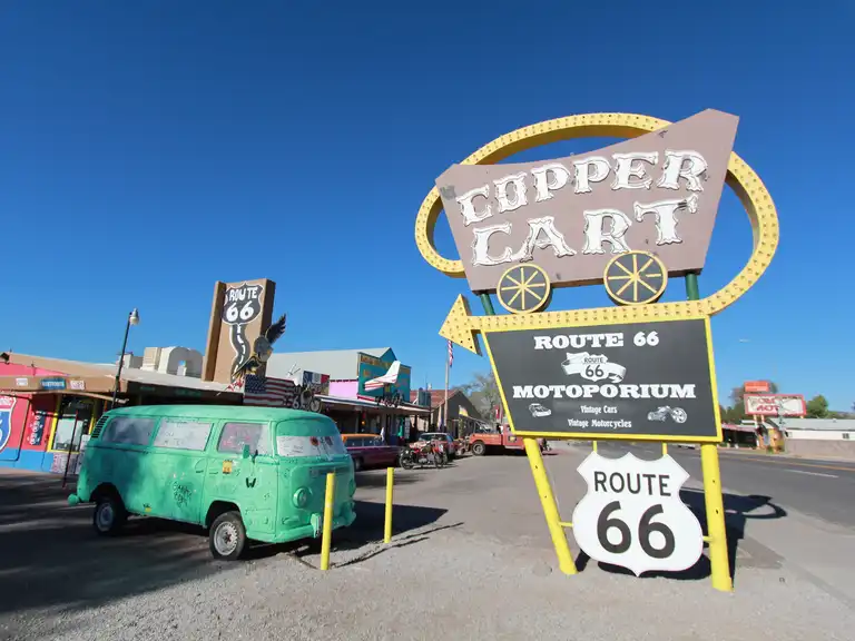 Seligman, AZ is a perfect stop along Route 66 during a day trip from Phoenix 