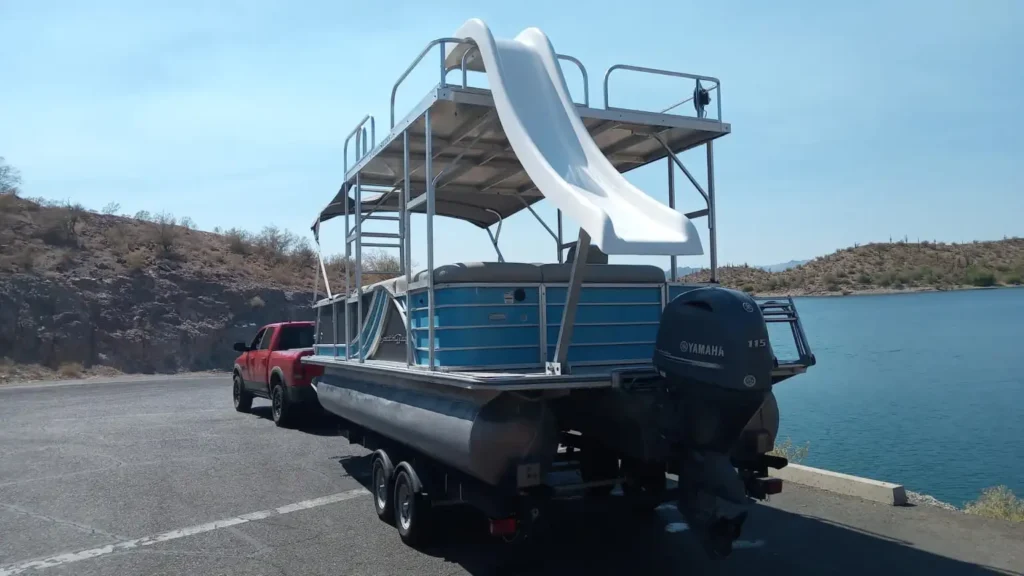 Westside Recreation's double decker pontoon with slide