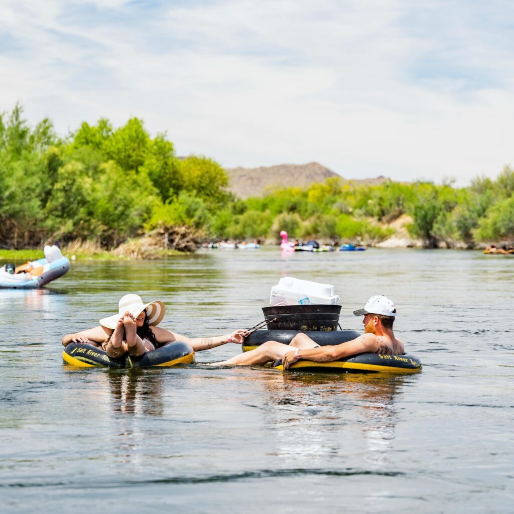 Cool off by floating down the Salt River